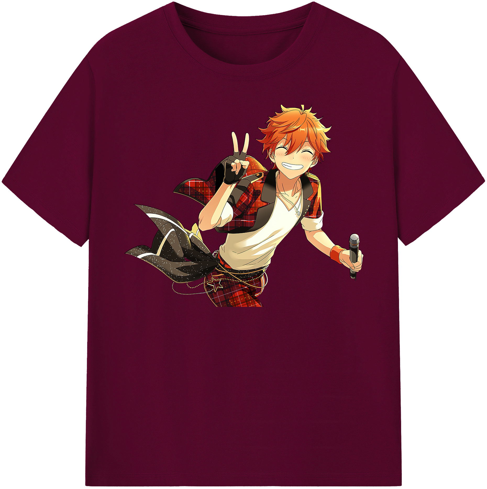 （画像用） あんさんぶるスターズ! Ensemble Stars レディースカジュアルプリントTシャツ（綿100％）